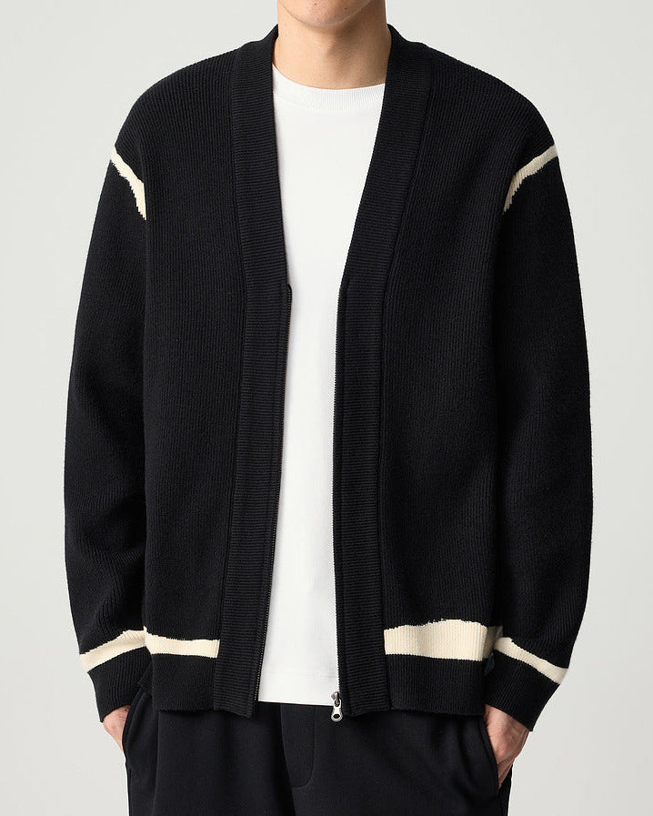 Le cardigan en tricot stylé à col en V Mo Maike 2025