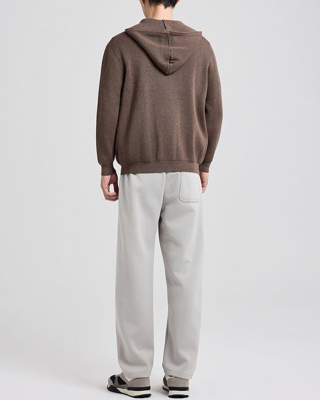 La veste Langston en maille à capuchon en cardigan