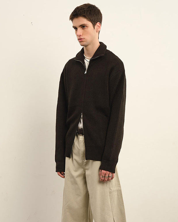 Le cardigan en tricot nervuré Arcline