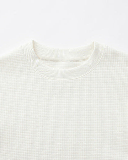 Le chandail en tricot gaufre Mimaike 320g