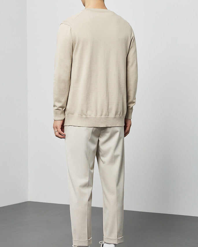 Le cardigan en tricot Mimaike Essential à col en V