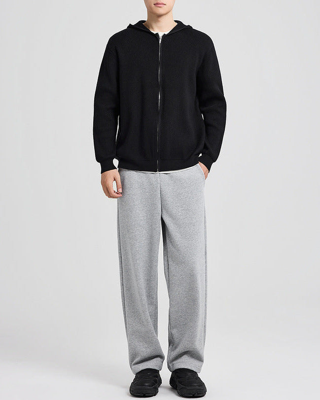 La veste Langston en maille à capuchon en cardigan