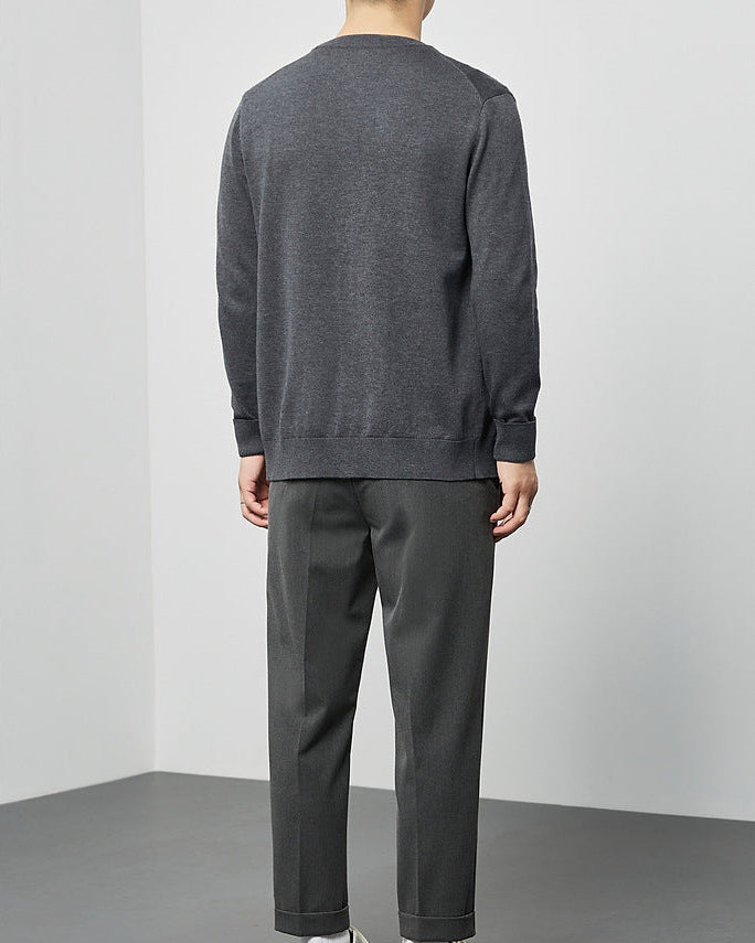 Le cardigan en tricot Mimaike Essential à col en V