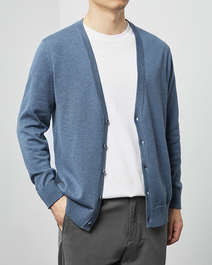 Le cardigan en tricot Mimaike Essential à col en V