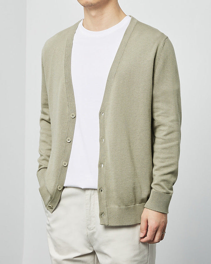 Le cardigan en tricot Mimaike Essential à col en V
