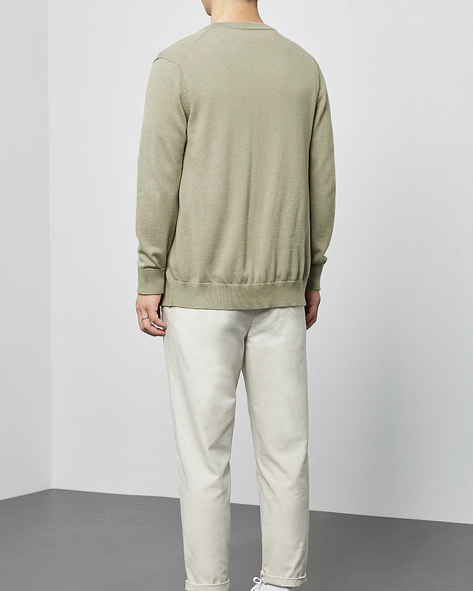 Le cardigan en tricot Mimaike Essential à col en V