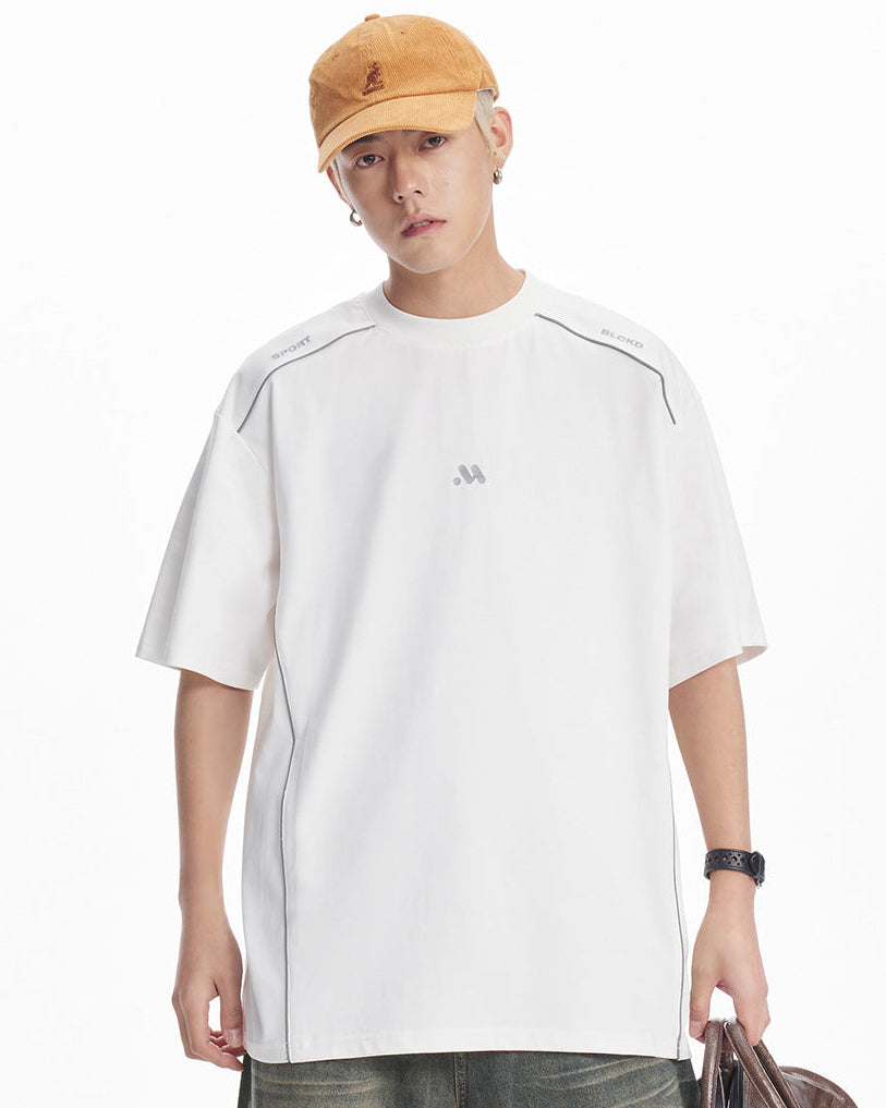 Le t-shirt en coton texturé Meridian