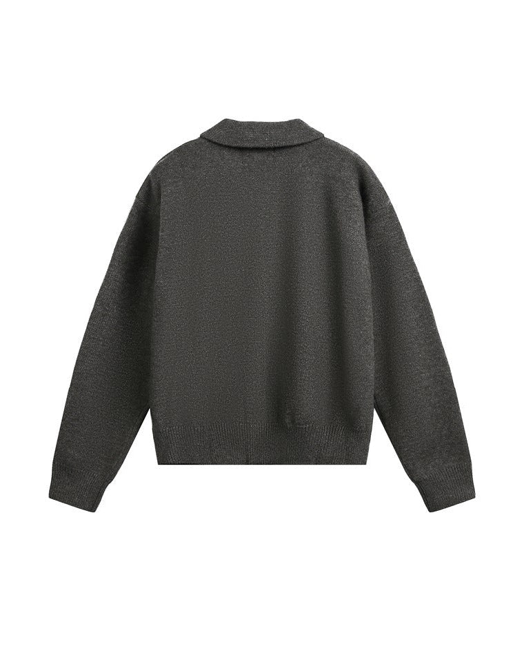 La veste Halden en tricot zippée