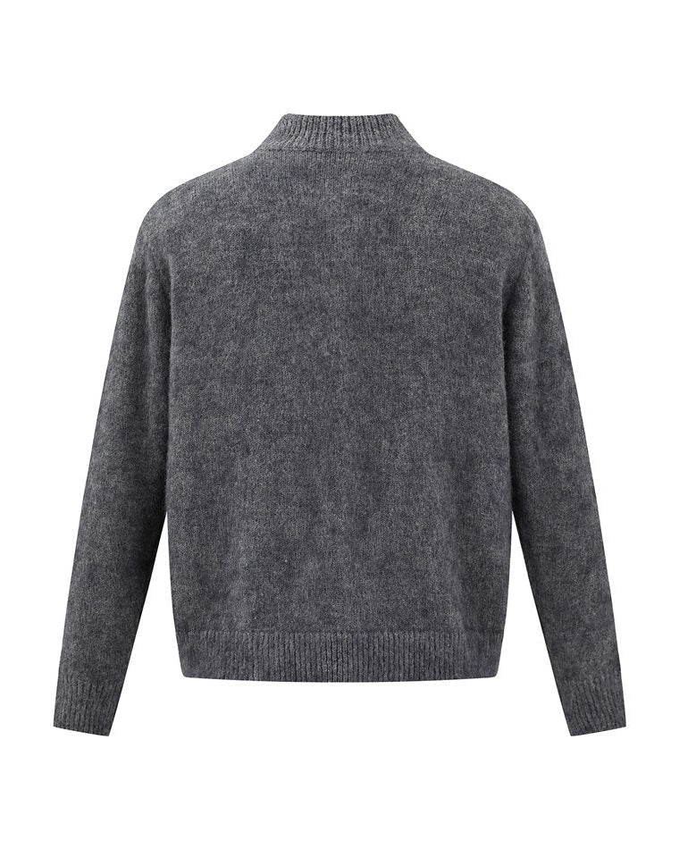 The Harwood Textured Zip Cardigan