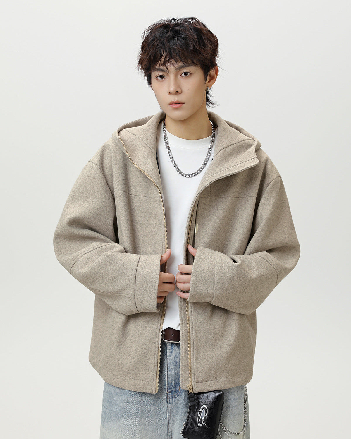 The Structured Wool Split Hoodie