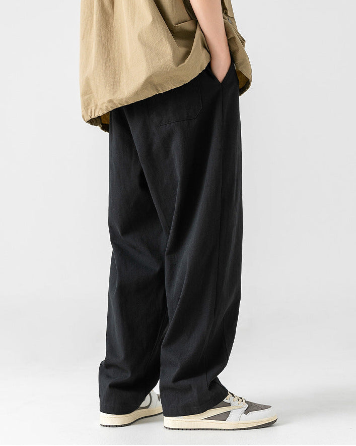 Le pantalon en coton de style japonais