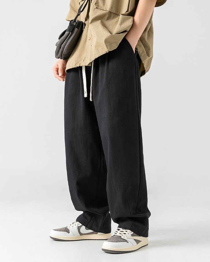 Le pantalon en coton de style japonais