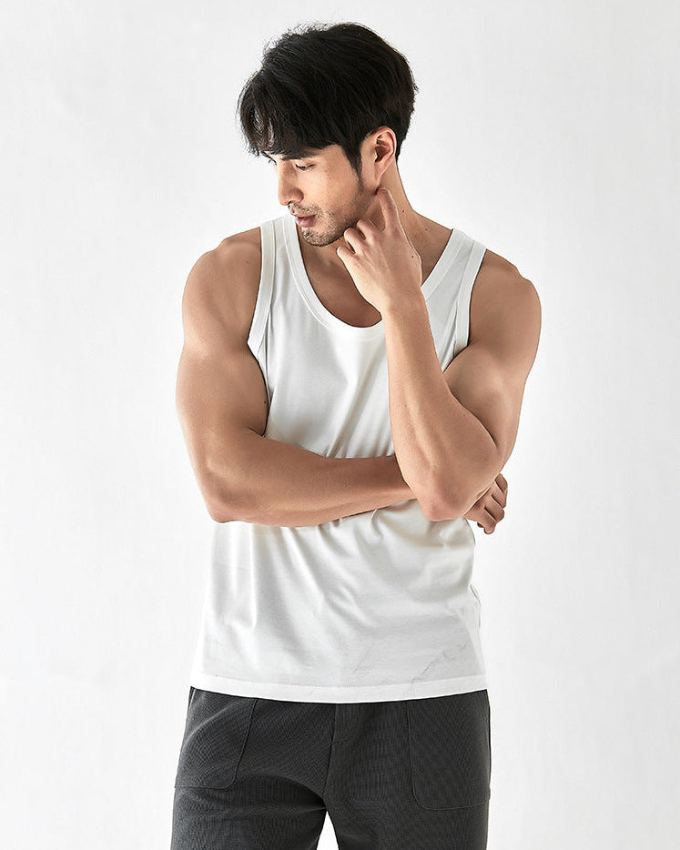 The Light Luxury Pima Cotton Ice Silk T-Shirt sans manches