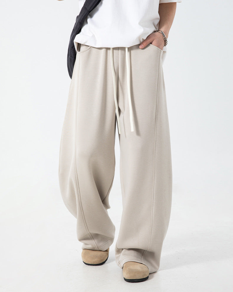 The Split-Stitch Textured Casual Pants (Pantalon décontracté texturé à points fendus)