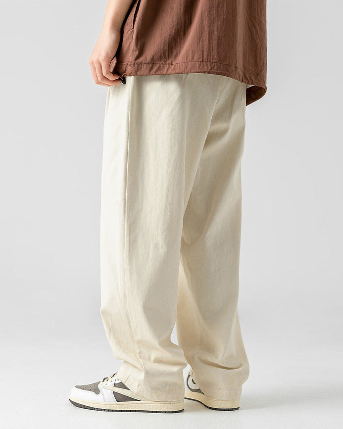 Le pantalon en coton de style japonais