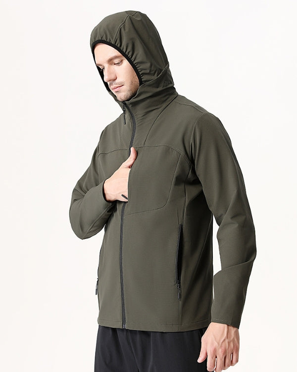 Gilet de sport Tech imperméable avec capuchon