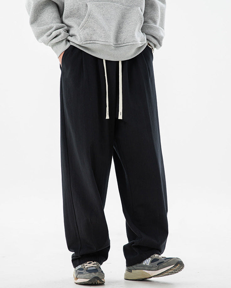 The Drift Pantalon en coton plissé