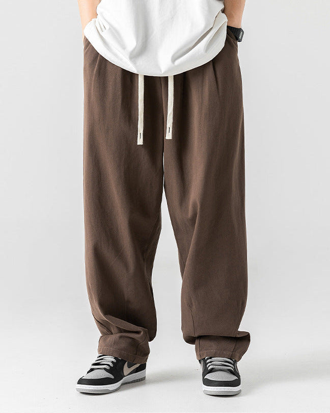 Le pantalon en coton de style japonais