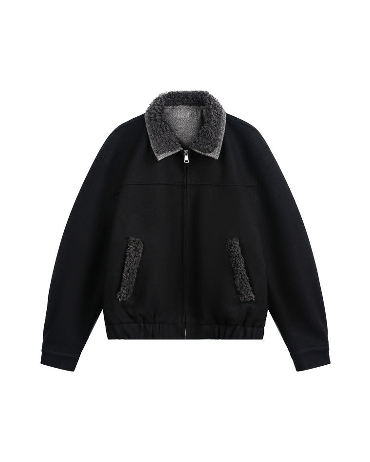 The Hearthline - Veste rétro en laine et coton