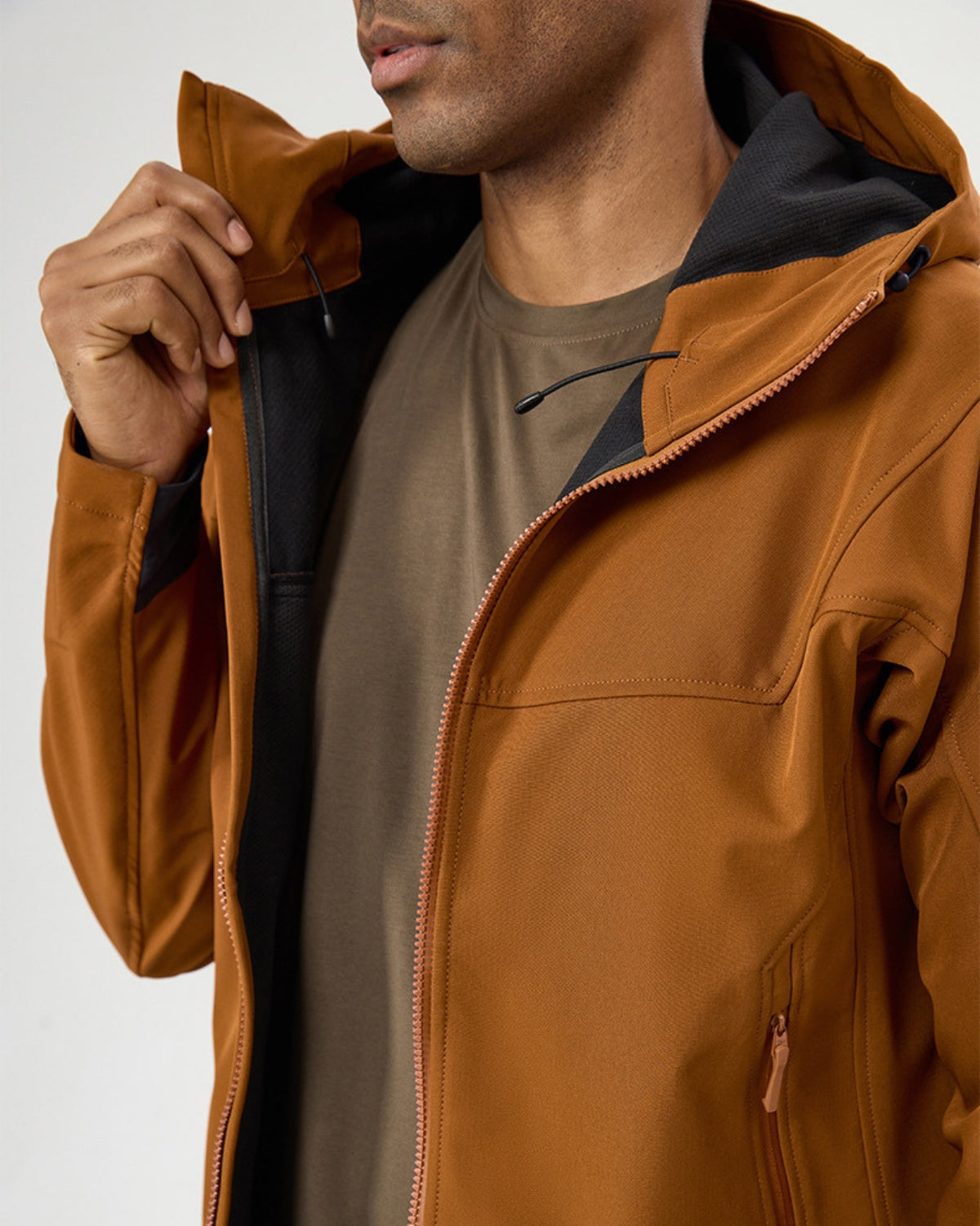 Veste coupe-vent isolée, imperméable et à capuche