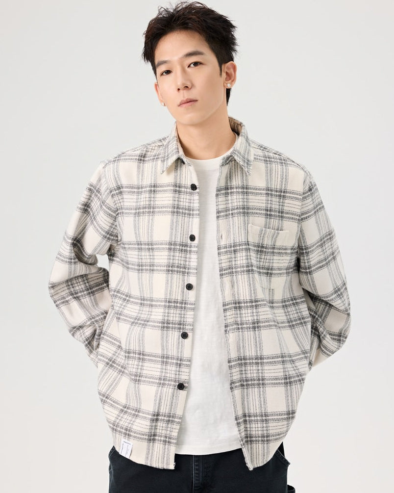 The Harborwood Checked Long Sleeve Overshirt (surchemise à manches longues à carreaux)