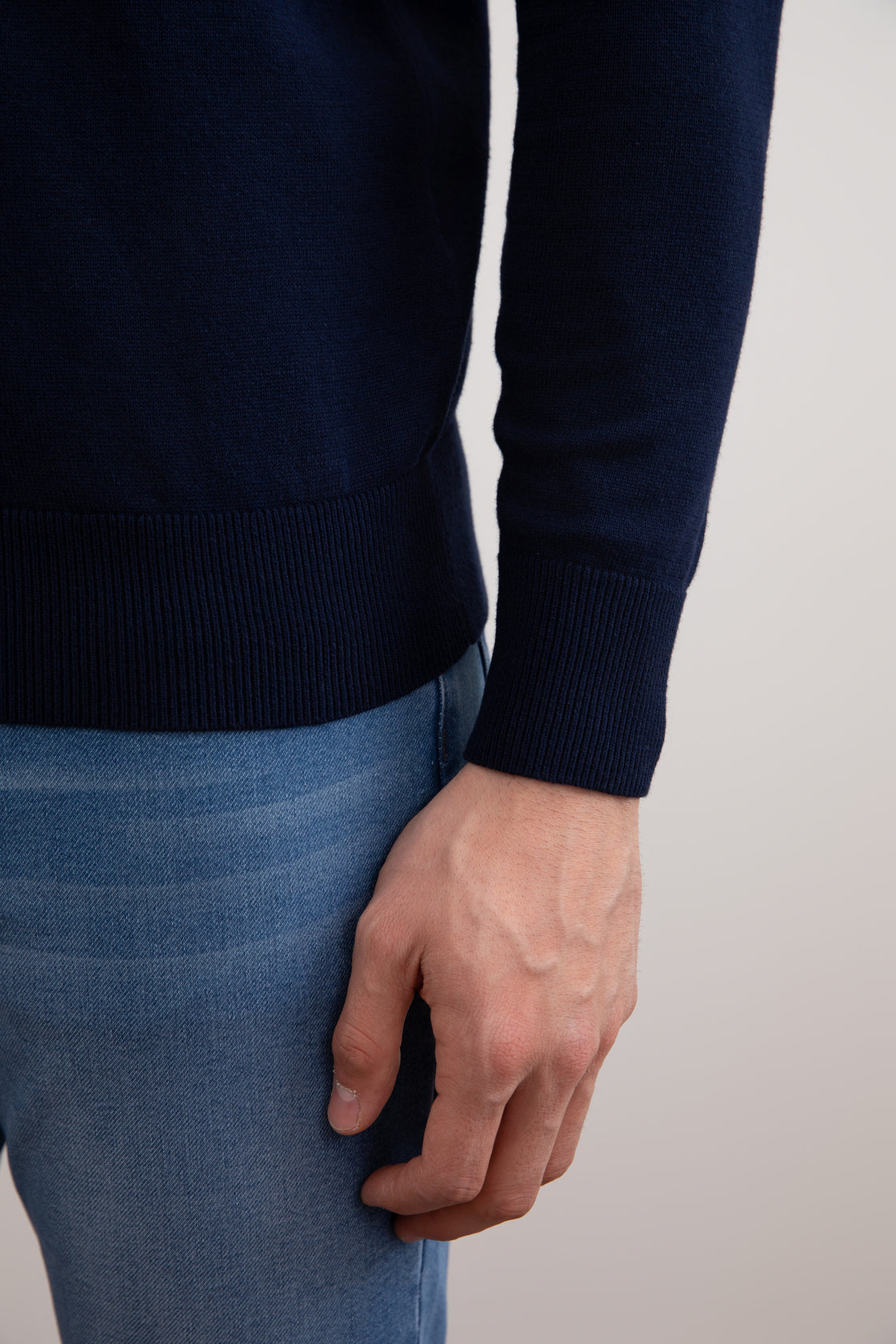 Kemeja Polo Klasik Navy