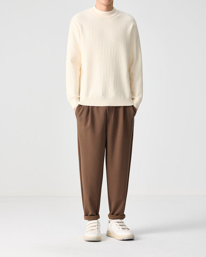 Il maglione a coste Momeike Elegance a collo alto