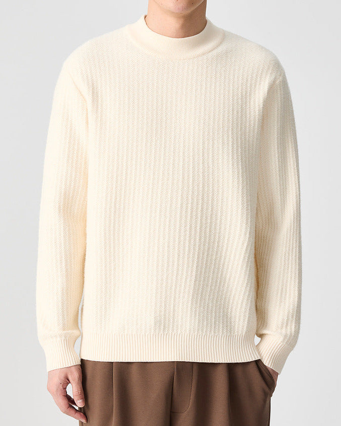 Il maglione a coste Momeike Elegance a collo alto