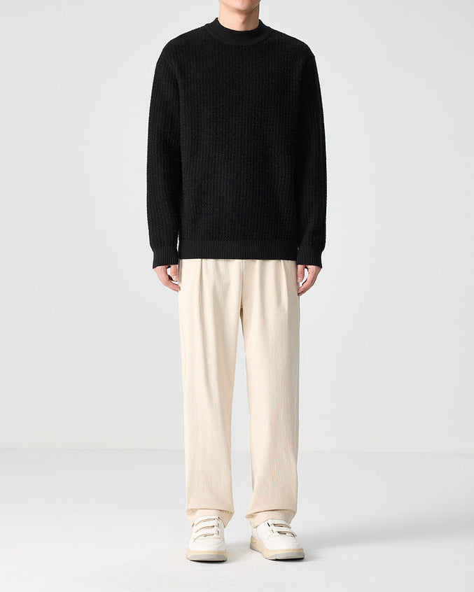 Il maglione a coste Momeike Elegance a collo alto