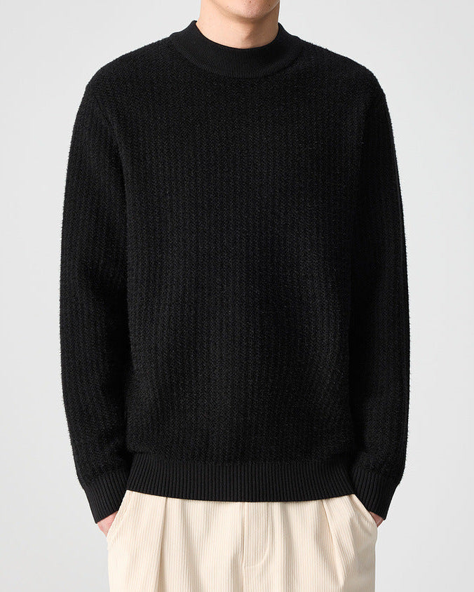 Il maglione a coste Momeike Elegance a collo alto