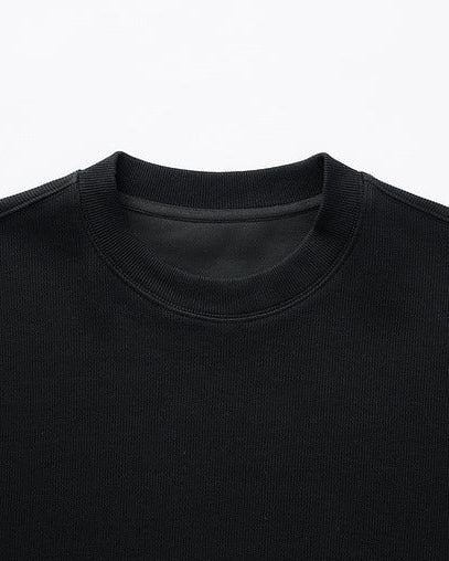 Il maglione a doppio strato in maglia waffle di Momeike
