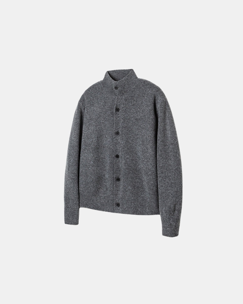 Cardigan con bottoni in maglia classica in misto lana