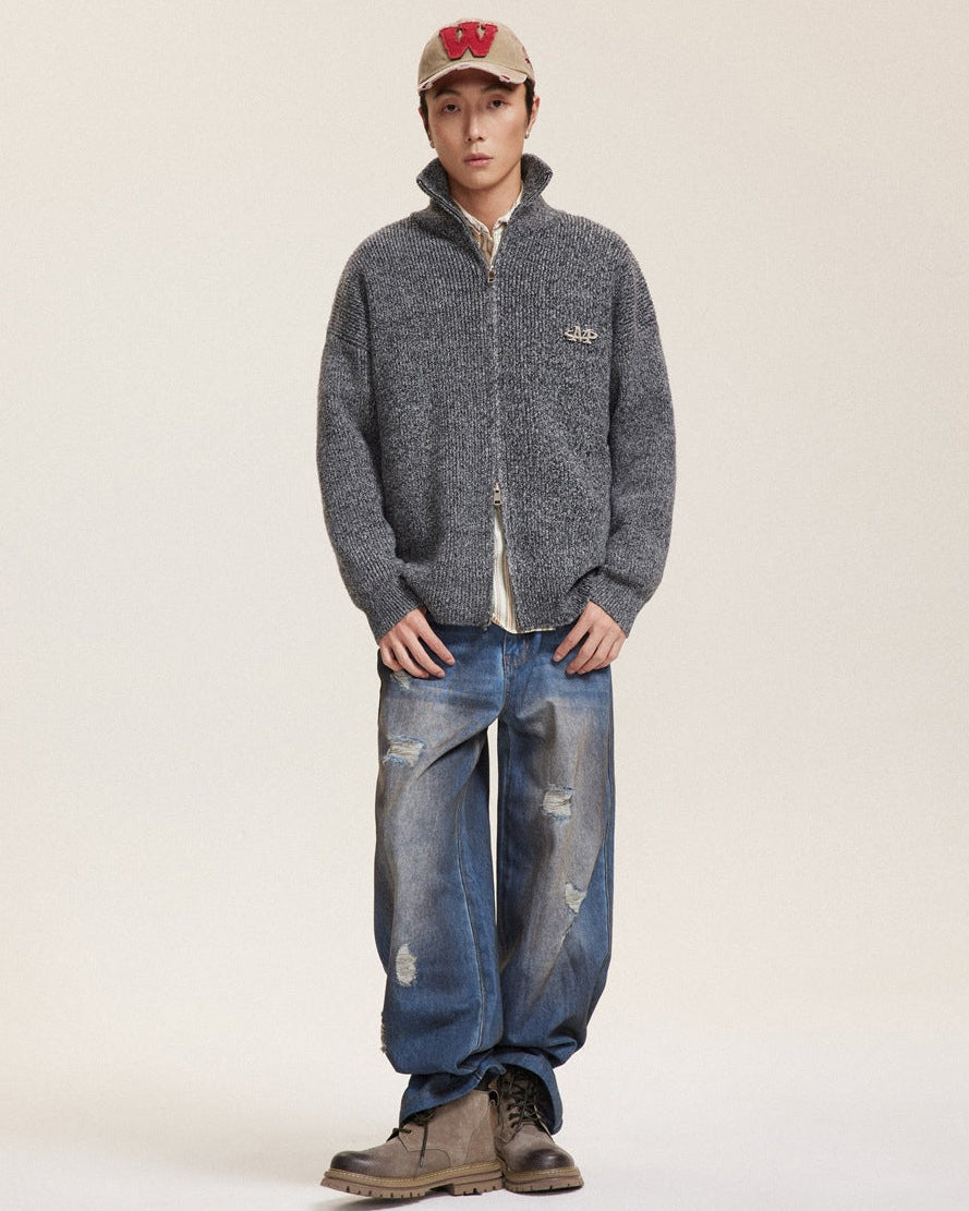 The Ridgeline Zip Knit Cardigan