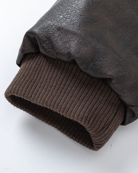 The Aurion PU Leather Padded Jacket