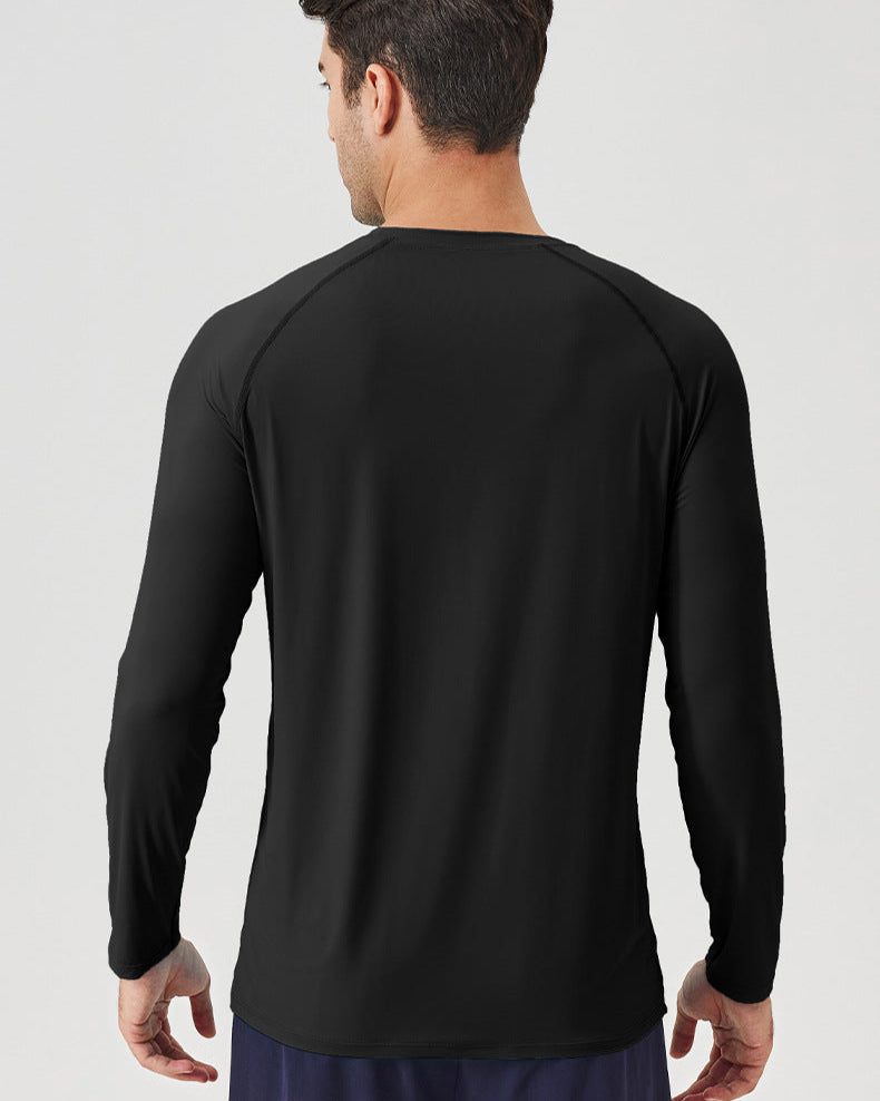 Maglietta sportiva a maniche lunghe Ice Silk Sun Protection - Vestibilità traspirante