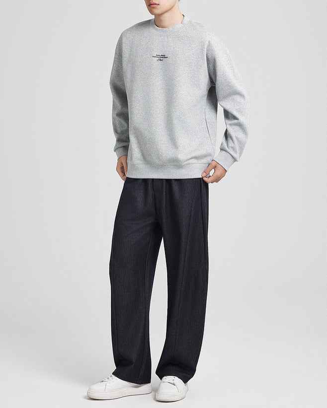 The Mo Maike Urban Lettered Crew Neck Sweatshirt med bokstaver