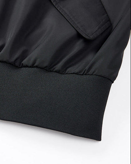 Momeike AeroFlex Loose Fit Baseball Collar Pilotjakke med løs passform