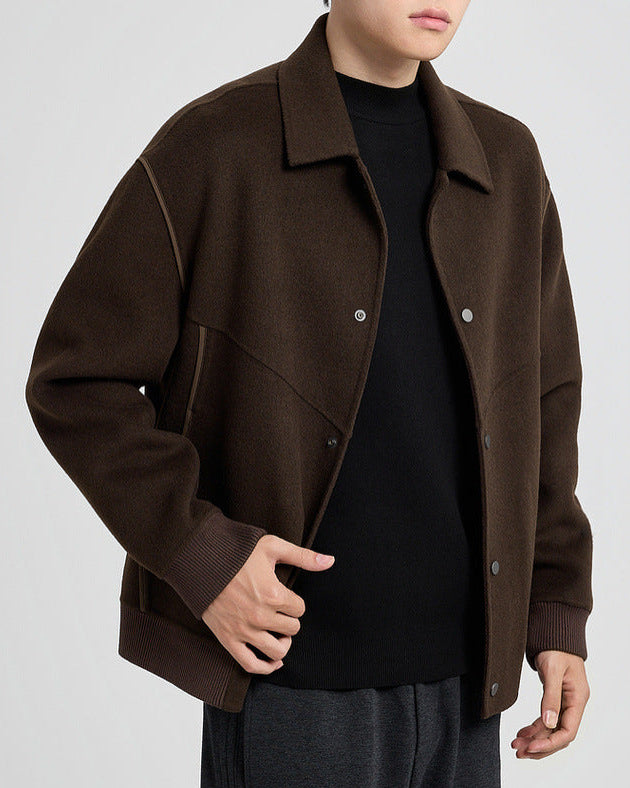 Callahan vendbar jakke i ullblandet tweed