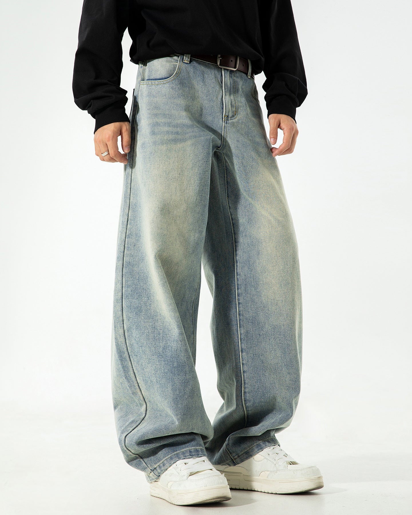 Amerikanske Retro Distressed Jeans