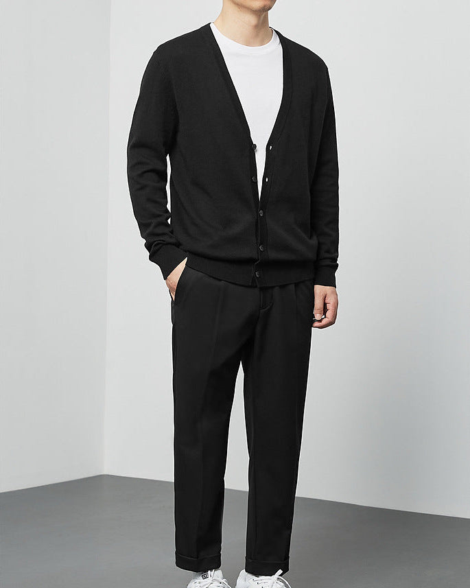 Mimaike Essential Strikket cardigan med V-hals
