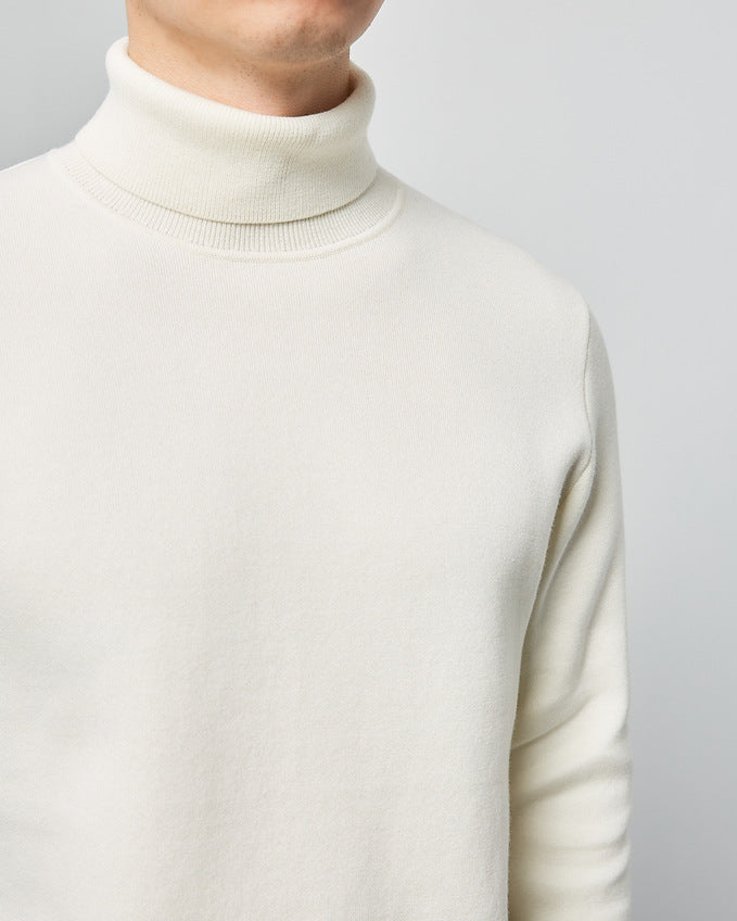 Momeike Classic Solid Turtleneck Sweater