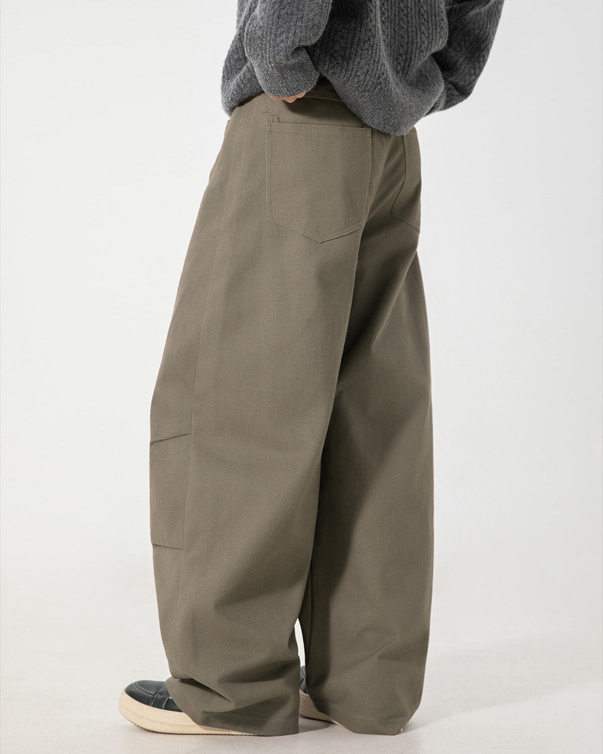 De Vintage Geplooide Cargo Jeans