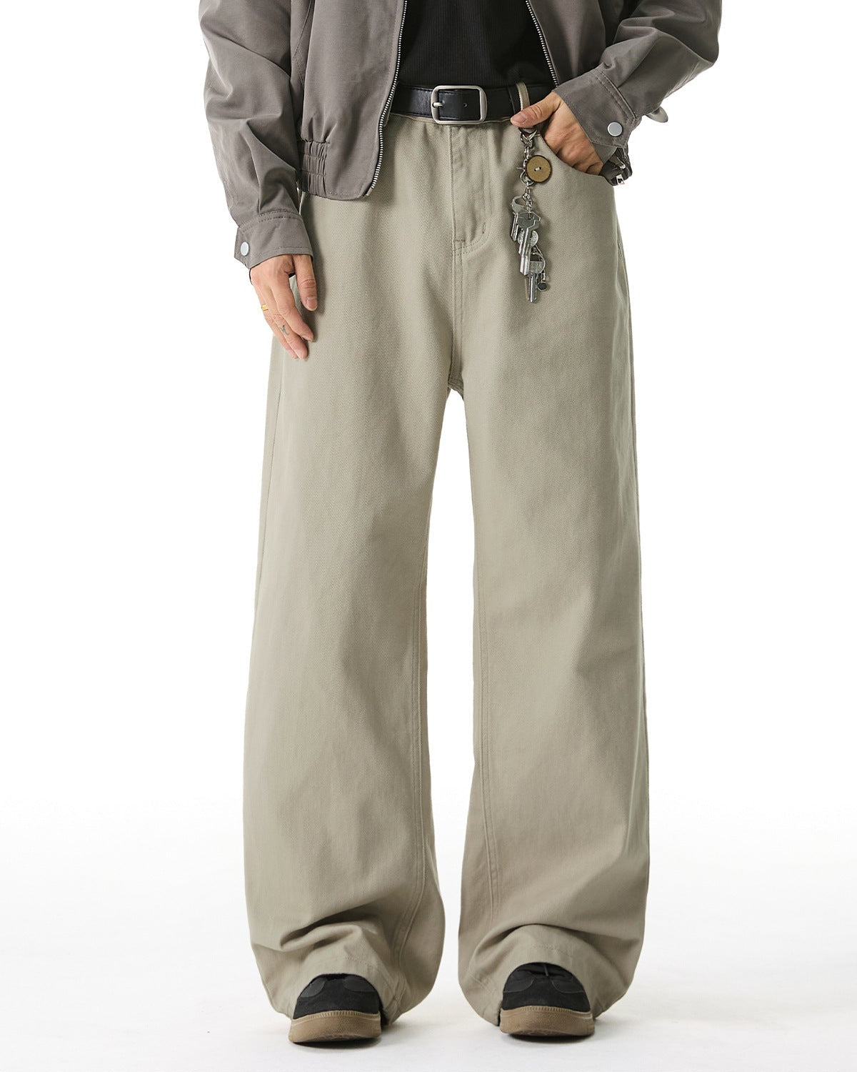 Retro broek met wijde pijpen