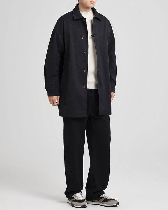 De Mo Maike Klassieke Balmacaan Trench Coat