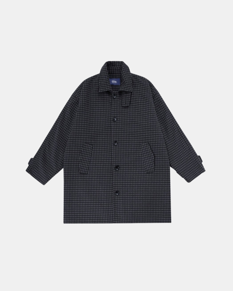 Klassieke geruite oversized jas