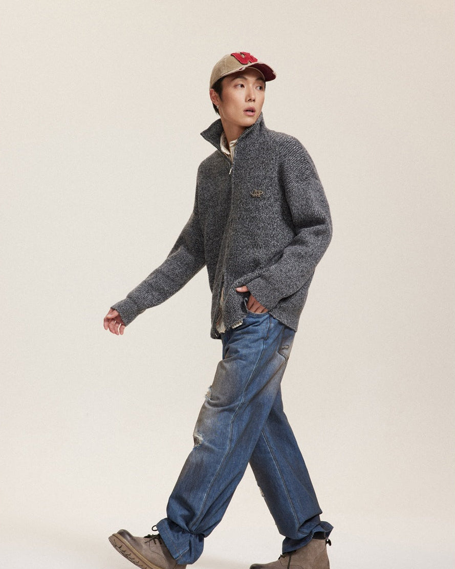 The Ridgeline Zip Knit Cardigan