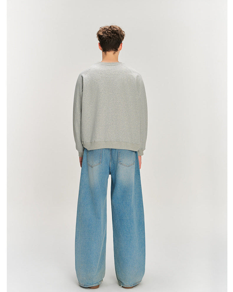 Klassiek Raglan Sweatshirt met ronde hals