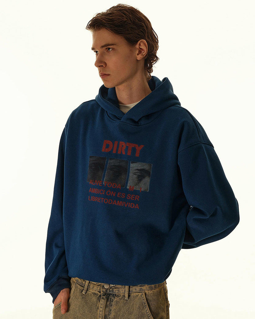 De Lumen Wool Blend Hoodie Sweater