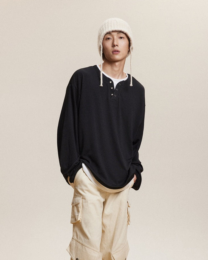 The Rheon Long-Sleeved Collar Top Sweater