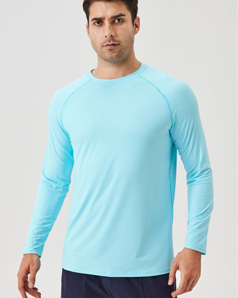 Ice Silk Zonbescherming Sport T-shirt met Lange Mouw - Ademende Pasvorm